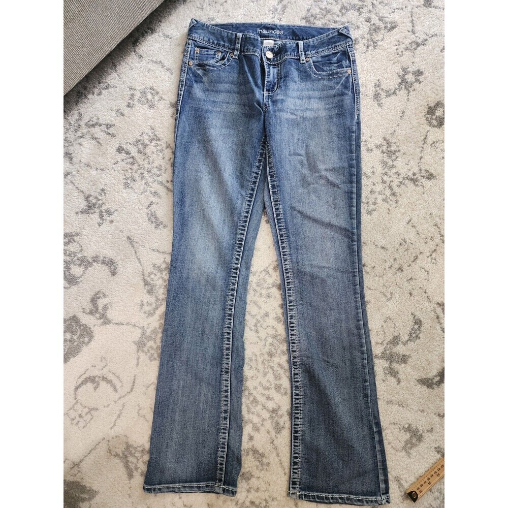 Maurices Womens Size 7/8 Long Bootcut Medium Wash Stretch Denim